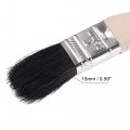 Uxcell Bent Radiator Paint Brush 16 Length 1 Width Bristle With Long Wood Handle For Wall Treatment Black 4pcs