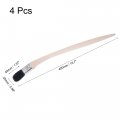 Uxcell Bent Radiator Paint Brush 16 Length 1 Width Bristle With Long Wood Handle For Wall Treatment Black 4pcs