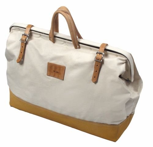 Kraft Tool Deluxe Canvas Bag 14 X 22 W Leather Bottom