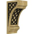 Ekena Millwork Corw03x04x08dineblro Diane Recessed W Ironcraft Nevio Inlay Wood Corbels 3 1 W X 4 D 8 H Red Oak 