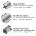 Uxcell 2pcs Tap And Die Set 7 8-14 Unf Thread Roundpinging Tool Tap Kit For Nut Screw Bolt Thread Repair