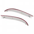 X Autohaux 1 Pair Car Rear Bumper Reflector Strip Cover Left Right Side 63147183913 63147183914 For Bmw 550i 2008-2010
