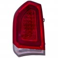 Chrome Left Driver Led Tail Light For Chrysler 300 2015 To 2023 Sedan 4dr Model 68400325aa Clear Lens Rear Assembly 