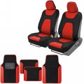 Bdk Motor Trend Aquashield Car Seat Covers Front Pair Of 3-layer Waterproof Neoprene Material With Modern Sideless Design 