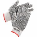 Global Industrial Pvc Dot Knit Gloves Double-sided Black Small 1-dozen 