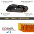 Vipmotoz Amber Lens Full Led Front Fender Side Marker Light Turn Signal Blinker Lamp Assembly Replacement For Mini Cooper F55