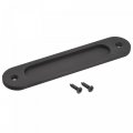 Finger Flush Pull Handle 180x40x5 7mm Oval For Drawer Door Black 