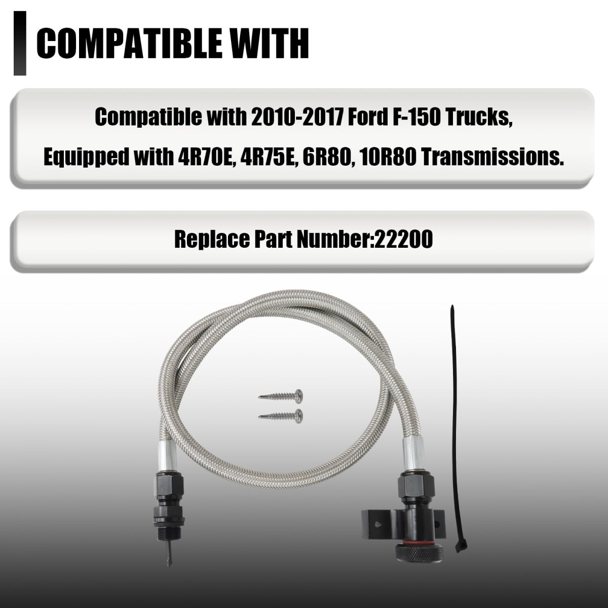 22200 Locking Transmission Dipsticks Kit Ford F-150 2010-2017 With 4r70e 4r75e 6r80 10r80 Transmissions Replacement For F150