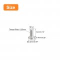 Uxcell M1 2-0 25 X 3mm 100pcs Flat Round Head Screws 304 Stainless Steel Phillips Drive Machine Hardware Fastener For Furniture
