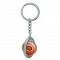 Graphics More East Central University Primary Logo Keychain Spinning Round Chrome Plated Metal