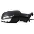 Ocpty Black Passenger Side View Mirror Textured With Power Adjustment Manual Folding Heated Turn Signal Compatible For