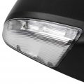 Ocpty Black Passenger Side View Mirror Textured With Power Adjustment Manual Folding Heated Turn Signal Compatible For