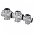 5 Way Pipe Fitting Malleable Iron Galvanized Outlet Cross Female Tube Connector 1 2 Inch