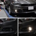 For 2013-2016 Compatible With Dodge Dart Vipmotoz Front Fog Light Lamp Metallic Chrome Housing Driver And Passenger Side