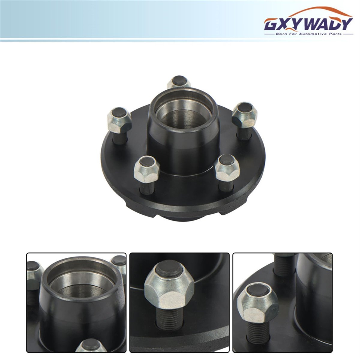 5 On 4 In Trailer Hub Replacement For 2000 Lbs 1 Spindle Stainless Steel Wheel Kit With Nuts