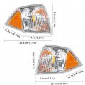 Wflnhb Park Signal Corner Marker Lights Replacement For 2007-2010 Jeep Compass Driver Left Side And Passenger Right 68000682ab