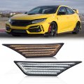 G-plus Led Switchback Signal Lamp Side Marker Lights Compatible With Honda Civic 2016 2017 2018 2019 2020 2021 33850tbaa02