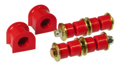 Red 21 Mm Front Sway Bar Bushing Kit With End Links Model 8-1101 Premium Polyurethane Components For Rigidity And Quiet