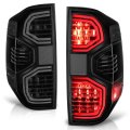 Auto Dynasty Led Tail Lights Assembly For 2014-2021 Toyota Tundra Pair Of Drl Lamps Replacement Black Housing Smoked Red Lens 