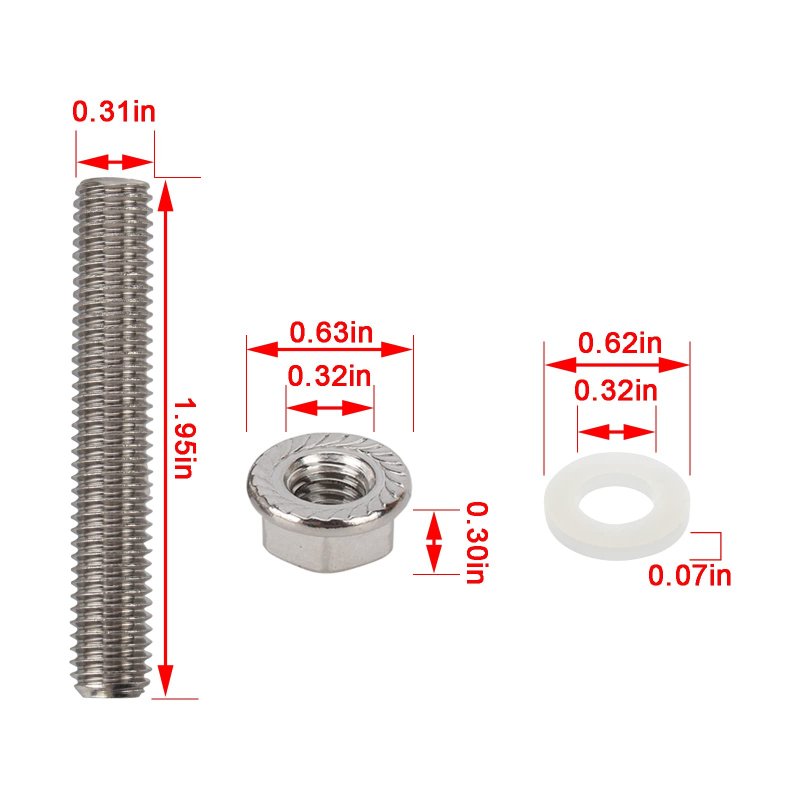 Intake Manifold Extended Stud Studs Bolt Kit B D H F B18 Si For Honda Acura