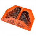 Hex Key Set Allens Metric Imperial Combined Long Arm Short Hexagon Key 30-piece With Carry Case Gray