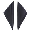 2pcs Front Fender Pillar Trim Mirror Corner Molding For Ford Focus 2012 2013 2014 2015 2016 2017 2018 Black Abs Plastic 
