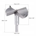 Uxcell Forstner Drill Bits 70mm Tungsten Carbide Wood Hole Saw Auger Opener Woodworking Hinge Drilling Boring Bit Cutter Gray