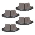 Rear D1071 Semi-metal 4pcs W Hardware Disc Brake Pad Set