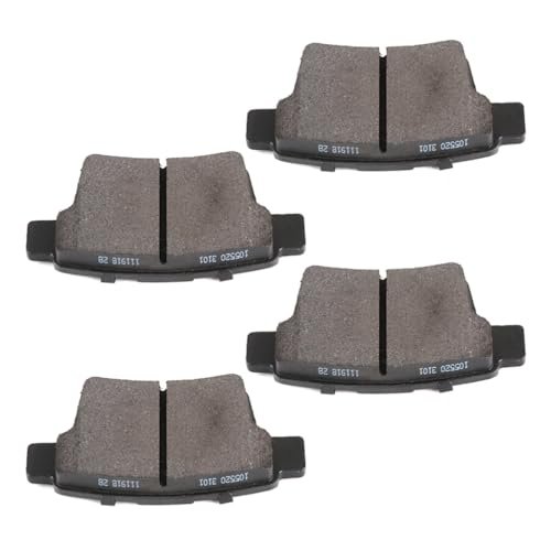 Rear D1071 Semi-metal 4pcs W Hardware Disc Brake Pad Set