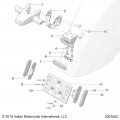 Polaris Red Reflector Oval Genuine Oem Part Qty 1
