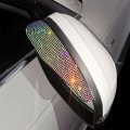 Mingzaiqipei Car Rear View Mirror Rain Eyebrows 2pcs Bling Crystal Visor Shade Blocker Cover Side Accessories Multicolour