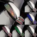 Mingzaiqipei Car Rear View Mirror Rain Eyebrows 2pcs Bling Crystal Visor Shade Blocker Cover Side Accessories Multicolour