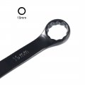 Uxcell Metric 19mm 12-point Box Open End Combination Wrench Black Electroplated Coating Cr-v