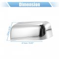 X Autohaux Pair Car Exterior Chrome Plated Power Top Half Mirrora Cover Cap For Ford F-150 Fx4 Xlt 2004-2008