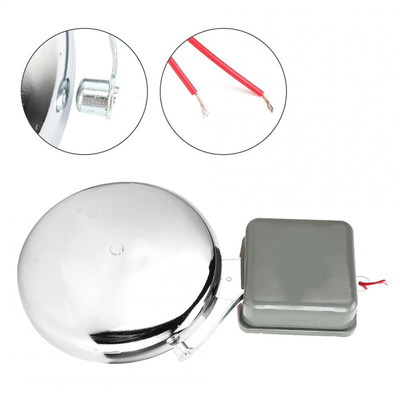 Multipurpose 8in Electric Time Bell Signal Alarm For School Wired Door Ring Factory Agencies110v