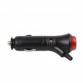 X Autohaux 2pcs Waterproof Car Motorcycle Boat Fused Cigarette Lighter Switch Power Socket Plug Connector Dc 12v 24v With Led