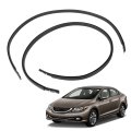 Roof Trim Molding Kit Black Replacement For 2012 2013 2014 2015 Civic 2 Pieces Set Part Number 74316-tr0-a12 74306-tr0-a12 