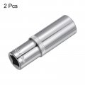 Uxcell 2 Pcs 3 8 Inch Drive 14mm 6-point Deep Socket Metric Steel With Chrome Plated