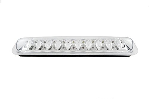 Chrome Led Third Brake Lamp For 04-08 Ford F150 Waterproof High Mount Stop Light With Clear Polycarbonate Lens And Housing