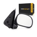 Door Mirror Passenger Side Ford F-150 1997-2002 Manual Rectangular Textured Black Replacement For 1l3z 17682 Gaa Fo1321132