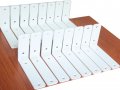 20 Pack White L Shelf Brackets 6in X 4in H 1 5in W Metal Iron Supports 5mm Thick Heavy Duty Decorative Industrial With Screws 