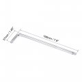 Uxcell T45 Anti Tamper Proof Torx Star Key Bit Wrench L-shape 7 8-inch Long Arm Cr-v Steel 2 Pcs