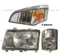 Niuparts Headlight With Corner Lamp Marker Light Halogen Bulbs Driver Side Fit Mitsubishi Fuso Fe180 Fe145 Fe140 Fe84d Fe84w