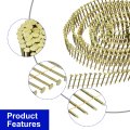 3600 Count Siding Nails 1 In X 0 083 15 Degrees Ring Shank Full Round Head Collated Wire Coil For Lath And Sheathing Materials