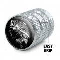 Largemouth Bass Fishing Illustration Valve Stem Caps For Tire Rim Wheel Aluminum