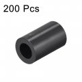 Uxcell Abs Round Spacer Washer Id 4 2mm Od 7mm L 12mm Plastic Standoff For 3d Printer Tv Wall Mounting Electrical Outlet Black