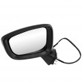 Black Left Side Mirror Fit For 2016-2018 Toyota Yaris Textured Glass Manual Folding Turn Signal
