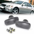 Nslumo White Led Side Marker Lights For Le Xus Is300 Is200 Altezza Sxe10 Jce10 2000-2005 Clear Lens Housing W Xenon T10 5-smd 