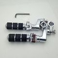 Chrome Footpegs With 1 Clamps For Suzuki Vl1500 Vl800 Vz800 Vl125 Vl250 Vs1400 Vz1500 Intruder M800 C800 C1800rt M109r C109r 