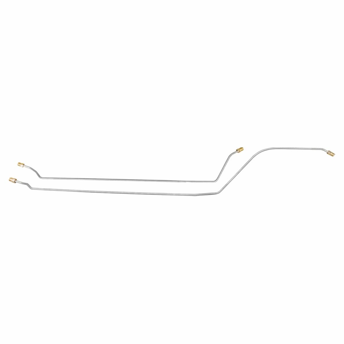 1966 67 Chevrolet Chevy Ii Manual Or Power Drum L79 Rear Axle Brake Line Kit 2pc Cnb66r1
